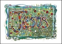 Jesus - Art Large Postcard