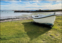 Beached Boat - A5 Card (C) www.lindisfarne-scriptorium.co.uk 2020