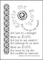 Circle Me - Multicoloured Prayers - Downloadable / Printable - Colouring Sheet
