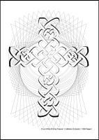 Cross Infinity - Multicoloured Prayers - Downloadable / Printable - Colouring Sheet