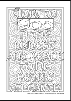 Glory to God - Multicoloured Prayers - Downloadable / Printable - Colouring Sheet