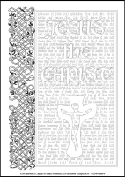 100 Names of Jesus - Multicoloured Meditations - Downloadable / Printable - Colouring Sheet