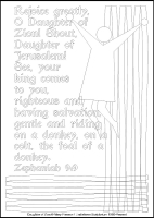 Daughter of Zion - Multicoloured Meditations - Downloadable / Printable - Colouring Sheet