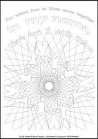 In My Name - Multicoloured Meditations - Downloadable / Printable - Colouring Sheet
