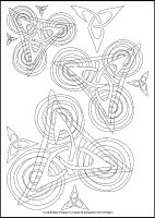 Triune - Multicoloured Reflections - Downloadable / Printable - Colouring Sheet