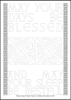 Blessed Days - Multicoloured Contemplations - Downloadable / Printable - Colouring Sheet