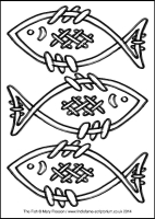 The Fish - Multicoloured Praises - Downloadable / Printable - Colouring Sheet