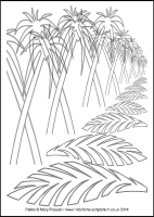 Palms - Multicoloured Praises - Downloadable / Printable - Colouring Sheet