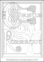 Resurrexit - Multicoloured Seasons - Downloadable / Printable - Colouring Sheet