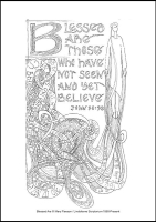 Blessed Are - Multicoloured Mysteries - Downloadable / Printable - Colouring Sheet