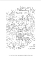 Think Continously - Multicoloured Mysteries - Downloadable / Printable - Colouring Sheet