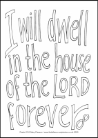 37 Lenten 2020 - Psalm 23 - Colouring Sheet - The Fourth Sunday of Lent