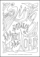 49 Lenten 2020 - Psalm 30- Colouring Sheet - The Fifth Sunday of Lent