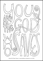 69 Lenten 2020 - Psalm 88 - Colouring Sheet - Tuesday & Wednesday of Holy Week
