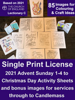 * Advent 2021 Activity Sheets - Digital Files  Single Print